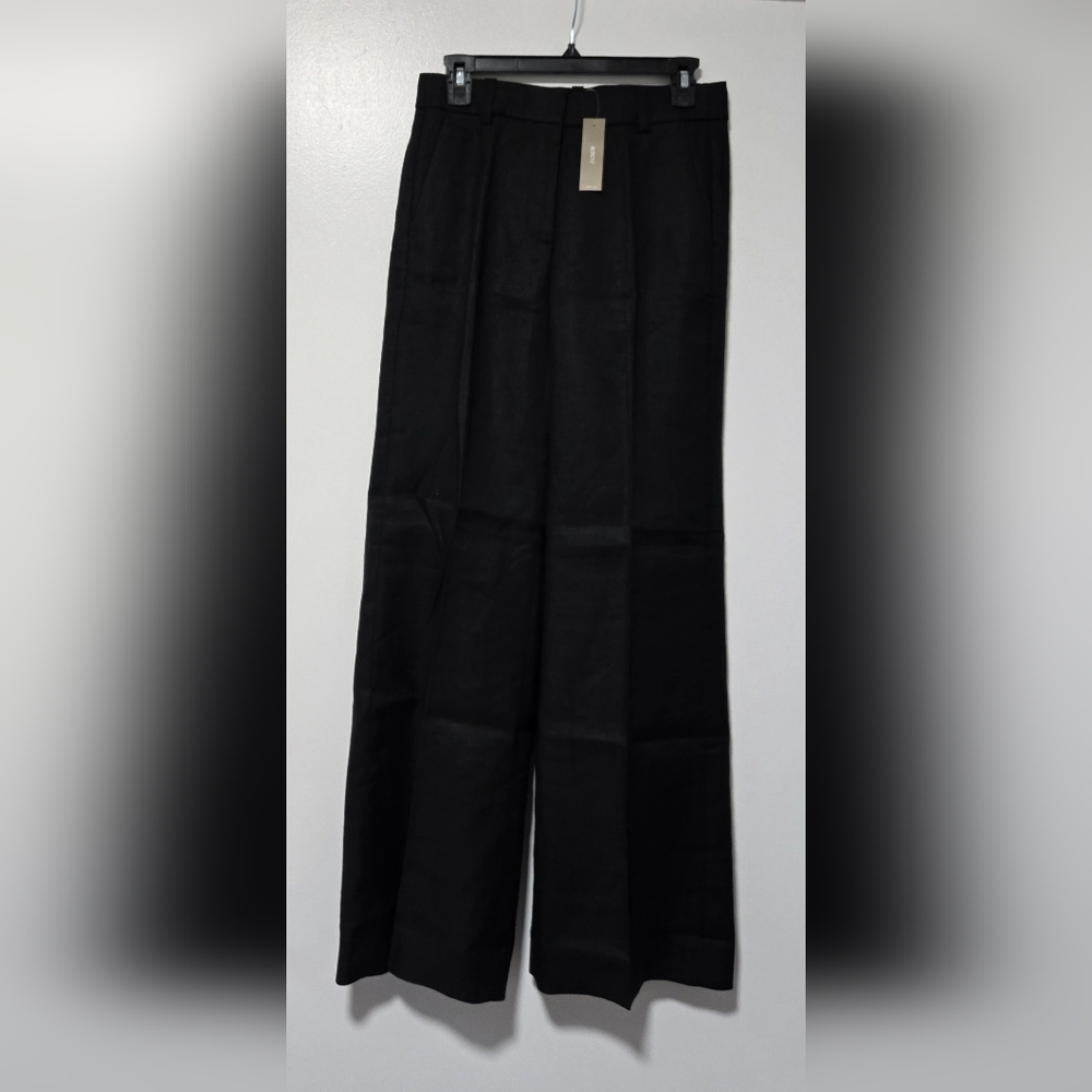 Nwt J. Crew Carolina Flare Pant in Stretch Linen Blend Size 2 - Picture 7 of 8